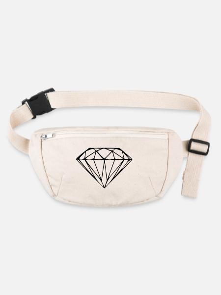diamond - Stanley/Stella recycelte Gürteltasche - Naturweiß - Vorne