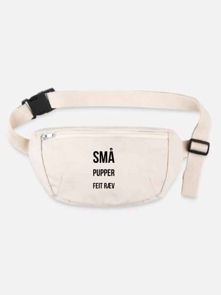 Small tits fat ass - Stanley/Stella recycled Hip Bag  - natural - Front
