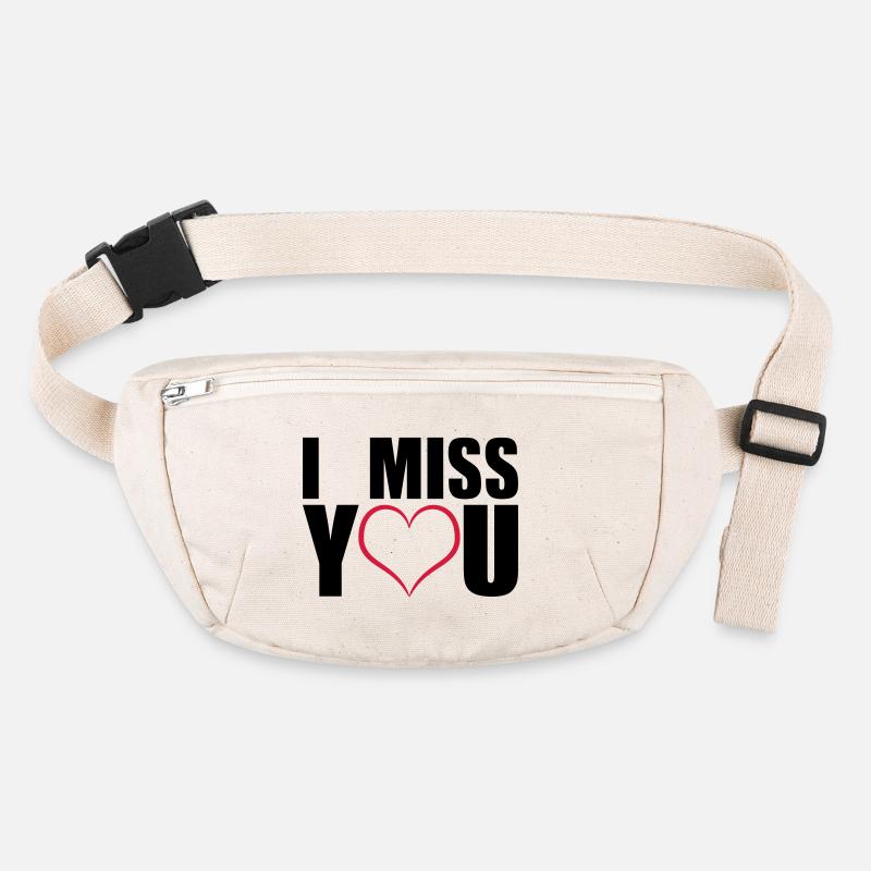 I miss you geschenk Stanley/Stella recycelte Gürteltasche