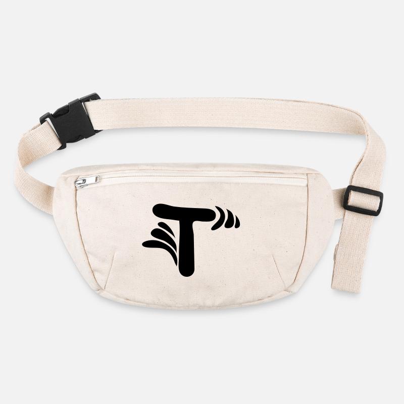 Letter T & Pattern Stanley/Stella recycled Hip Bag 