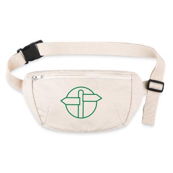 Blank direction sign in a circle - Stanley/Stella recycled Hip Bag  - natural - Front