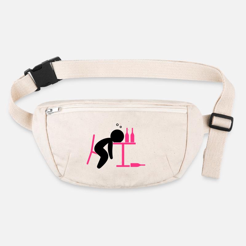 An alcoholic is drunk on the table Stanley/Stella recycled Hip Bag 
