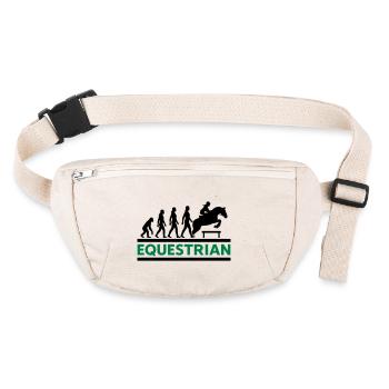 Cadeau cavalier Equestrian Evolution Cool - Sac banane recyclé Stanley/Stella - blanc naturel - Devant