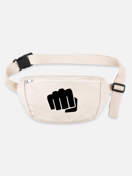 fist - Stanley/Stella recycled Hip Bag  - natural - Front