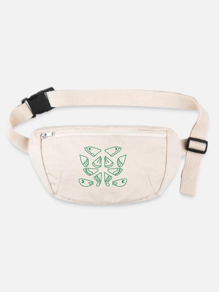 Moth wings selection - Stanley/Stella recycled Hip Bag  - natural - Front