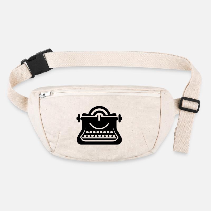 Old Typewriter Vintage Stanley/Stella recycled Hip Bag 