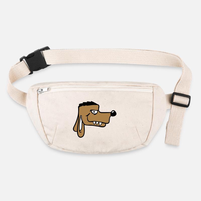 Chien Visage Méchant Dangereux Dents Monstre Sac banane recyclé Stanley/Stella