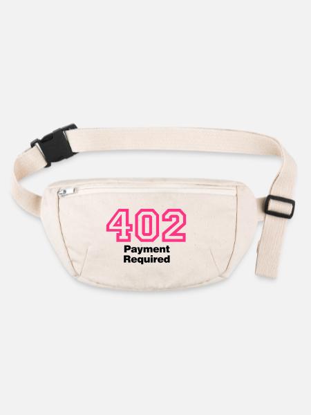 Error 402 | Fehler | Errormessage - Sac banane recyclé Stanley/Stella - blanc naturel - Devant