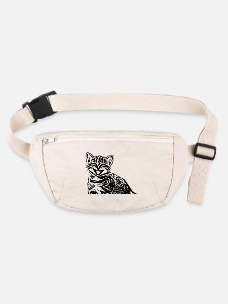 chat - Sac banane recyclé Stanley/Stella - blanc naturel