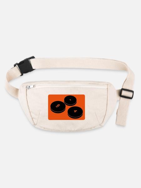 petit2 Puck Brettspiel Club-Logo - Stanley/Stella recycelte Gürteltasche - Naturweiß - Vorne
