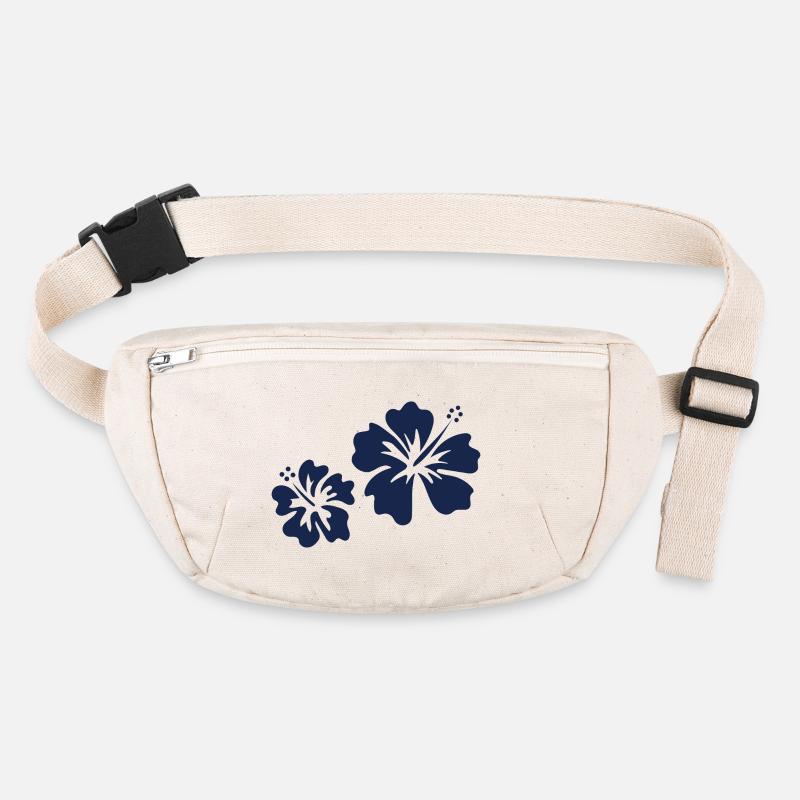 Blue hibiscus Stanley/Stella recycled Hip Bag 