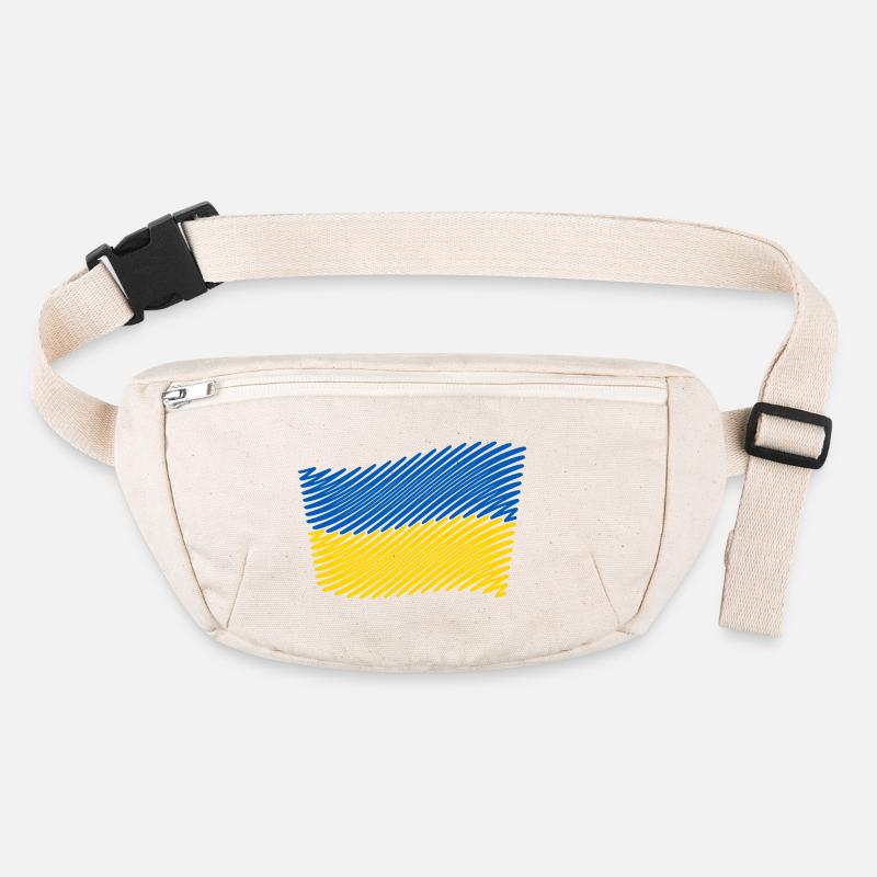 Ukraine Flag Scribble (Blue - Yellow) Stanley/Stella recycled Hip Bag 