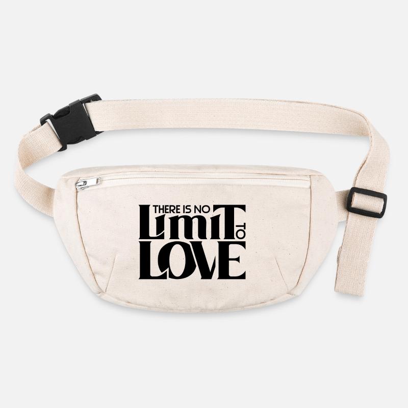 There is no Limit to Love | Polyamorous *black* Stanley/Stella recycled Hip Bag 