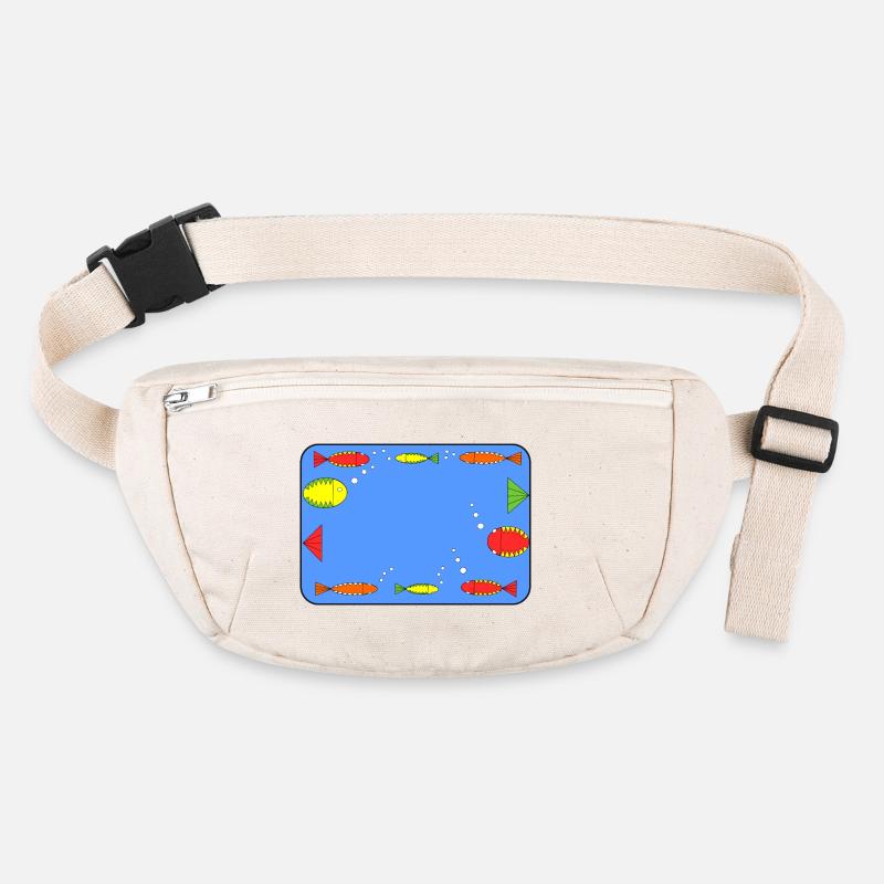 Fische im Rahmen Stanley/Stella recycelte Gürteltasche