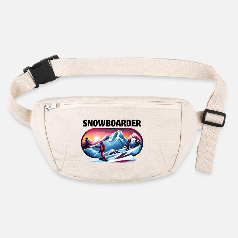 skiing, snowboarding, ski resort, snowboarder Stanley/Stella recycled Hip Bag 