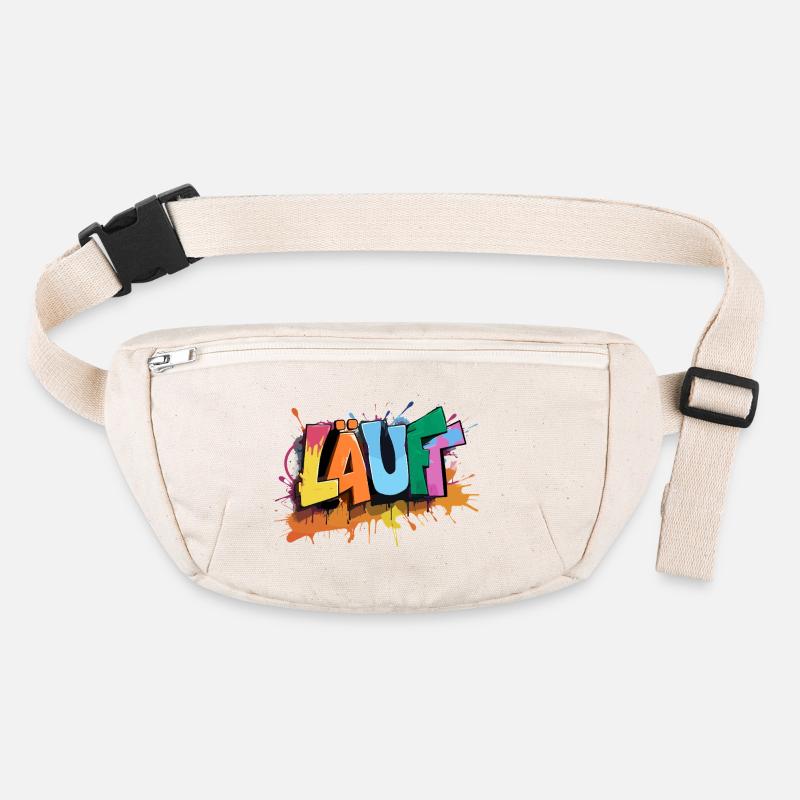 Läuft Statement Läufer Graffiti Lustige Sprüche Stanley/Stella recycelte Gürteltasche
