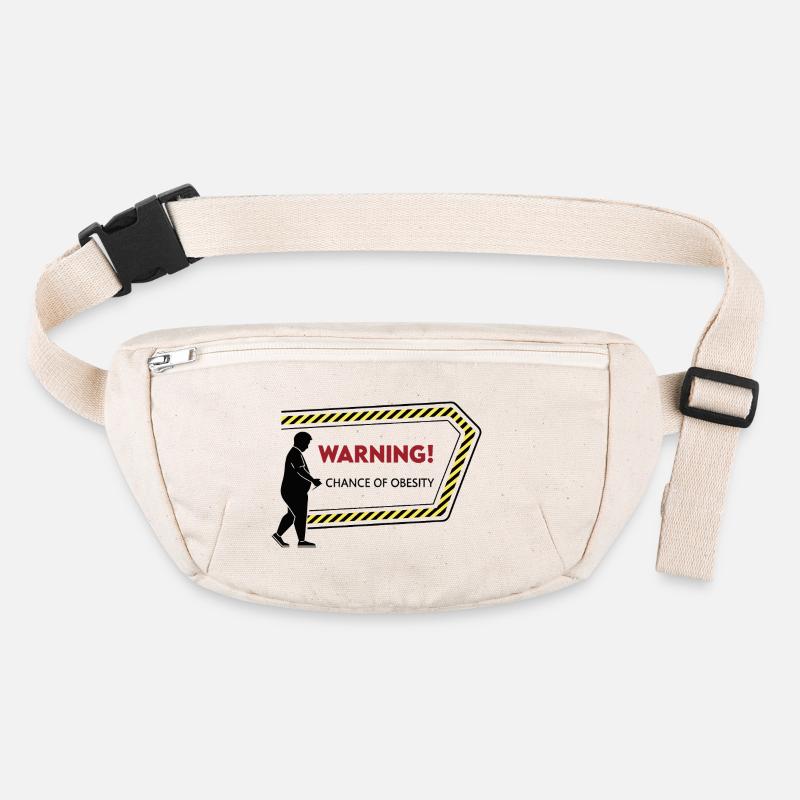 Warning: Obesity Caution Graphic Stanley/Stella recycled Hip Bag 