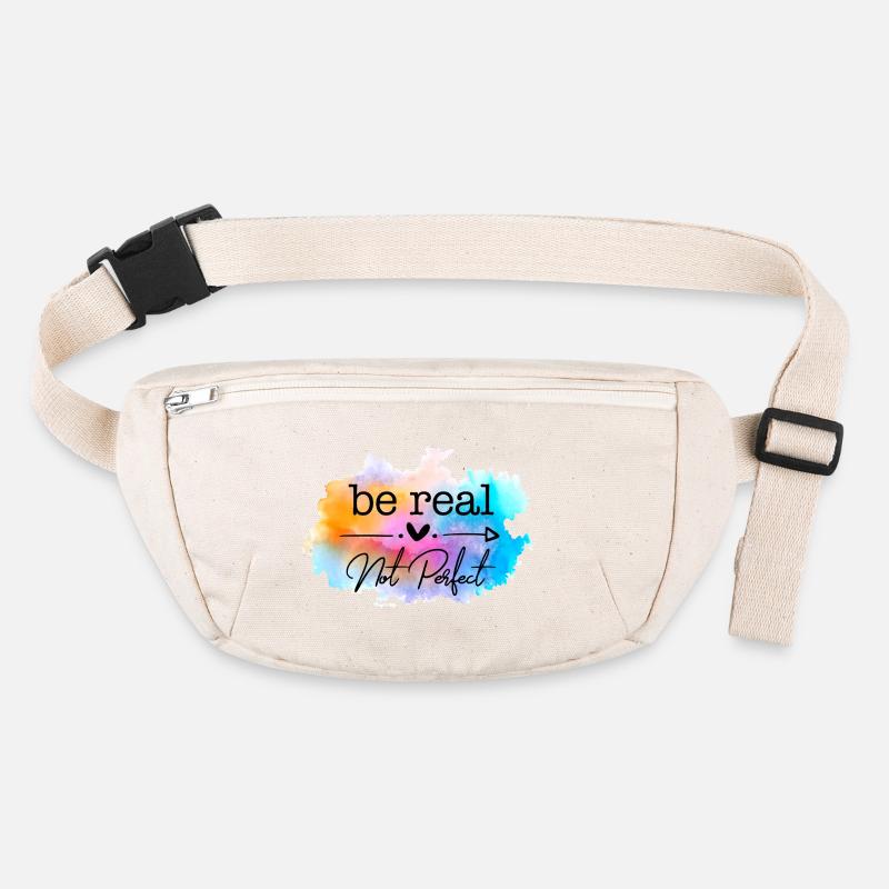 Citation d’aquarelle « Soyez réaliste », pas parfaite Sac banane recyclé Stanley/Stella
