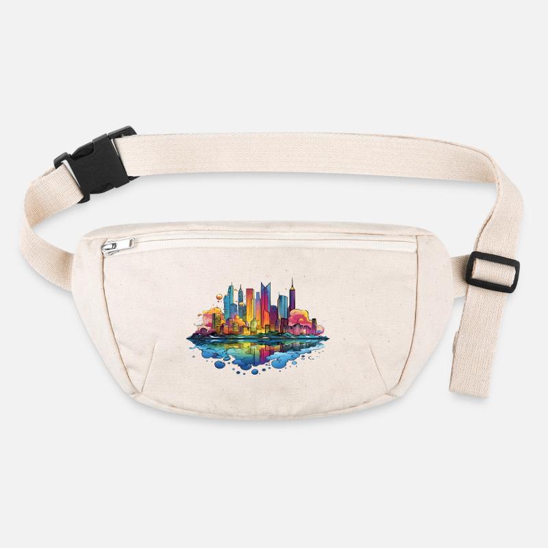 Colorful Skyline Reflection Stanley/Stella recycled Hip Bag 