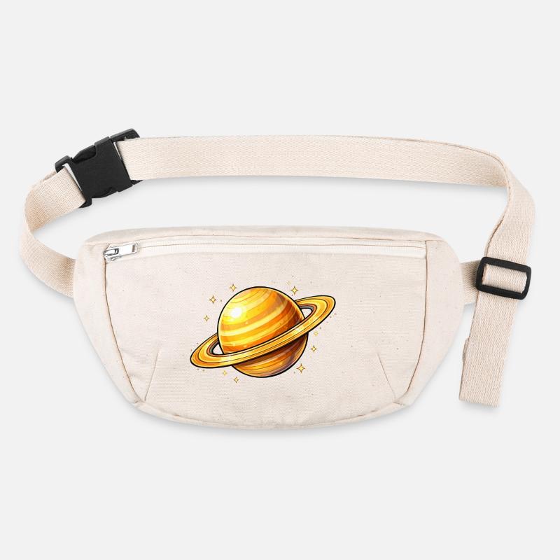 Saturne avec des anneaux lumineux Sac banane recyclé Stanley/Stella
