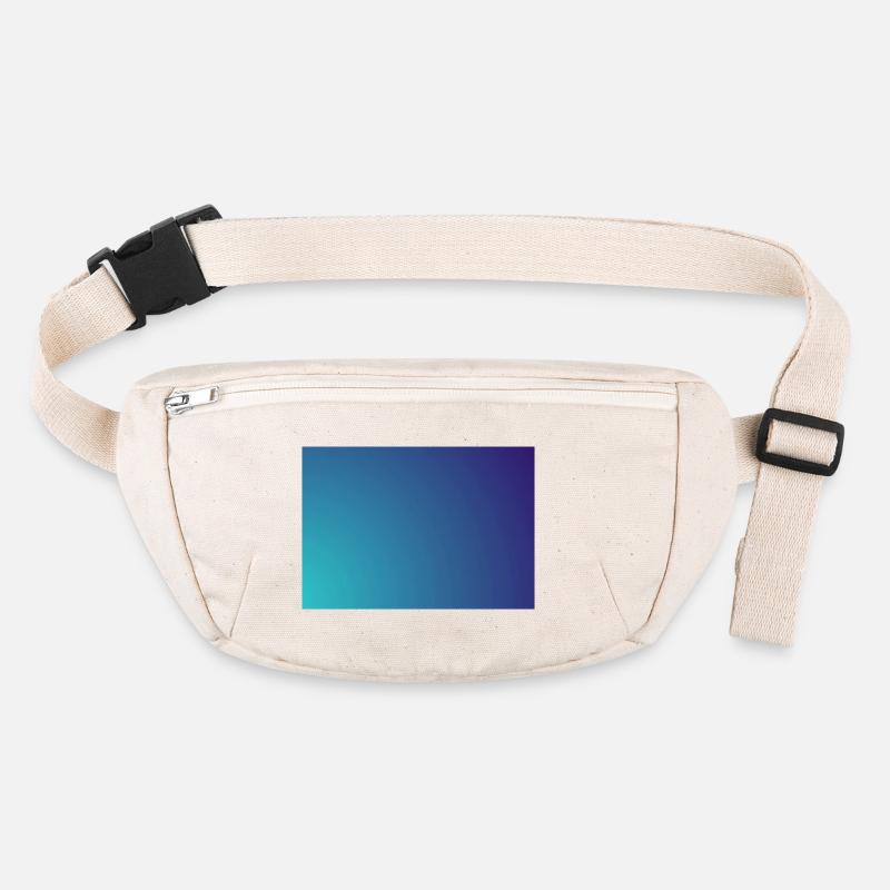Circling cyan-violet gradient Stanley/Stella recycled Hip Bag 