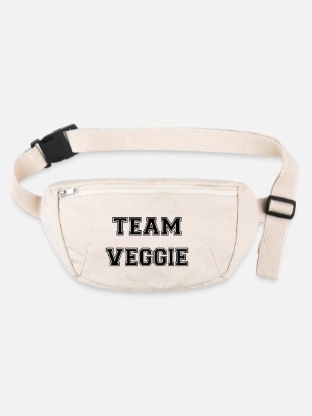Team Veggie - Stanley/Stella recycelte Gürteltasche - Naturweiß - Vorne