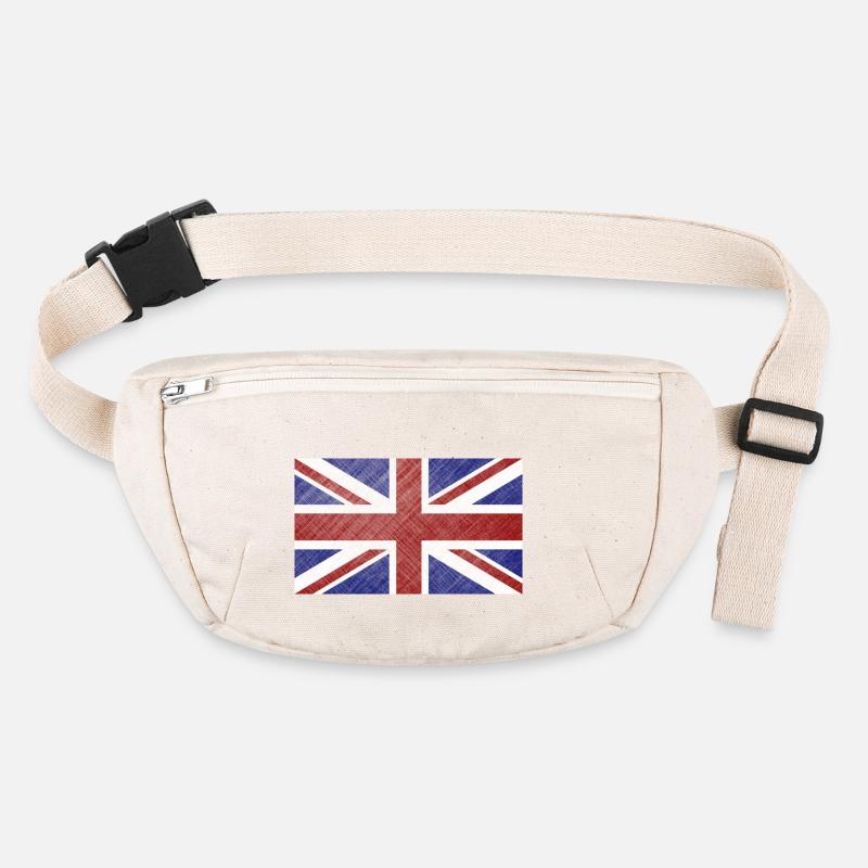 Grunge Union Jack-Flagge Stanley/Stella recycelte Gürteltasche