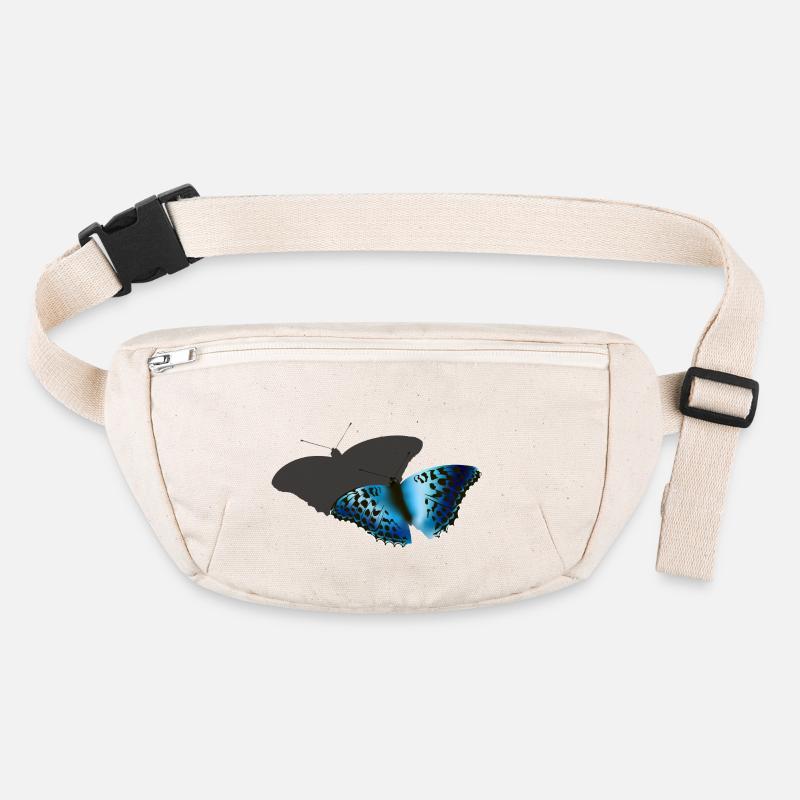 Blauer Schmetterling Stanley/Stella recycelte Gürteltasche