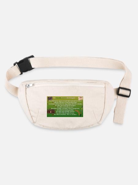 Aborigines-Gesetze - Stanley/Stella recycelte Gürteltasche - Naturweiß - Vorne