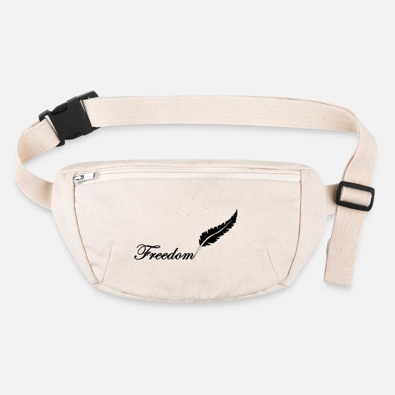 Plume noire et liberté Sac banane recyclé Stanley/Stella