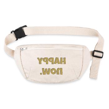 Happy Now mirror-inverted - Stanley/Stella recycled Hip Bag  - natural - Front