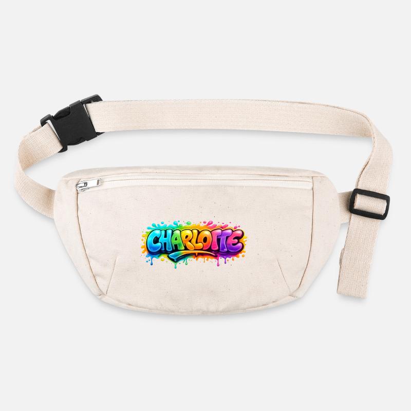 Graffiti Charlotte Name Gift Ideal Printable Stanley/Stella recycled Hip Bag 