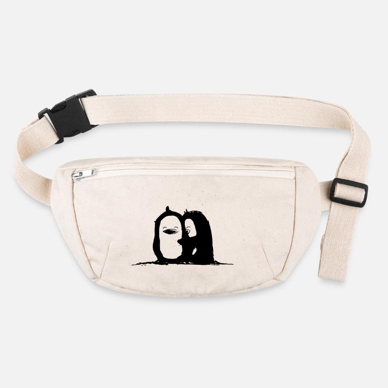 Penguin cuddle time Stanley/Stella recycled Hip Bag 