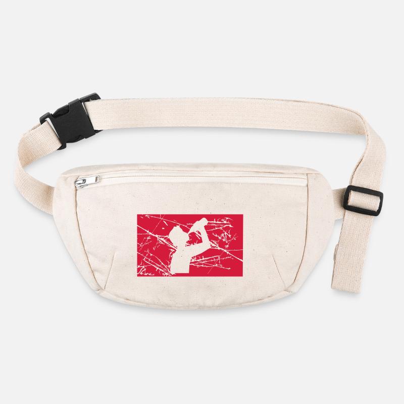 vieux fissure rayures tampons cool logo text ok Sac banane recyclé Stanley/Stella