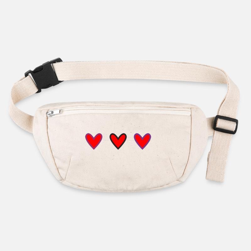 HERZ. HERZ. VALENTINSTAG. LIEBE. LIEBE Stanley/Stella recycelte Gürteltasche