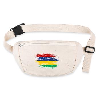 Mauritius flag used - Stanley/Stella recycled Hip Bag  - natural - Front