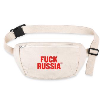 Fuck Russia – depuis 2014 - Sac banane recyclé Stanley/Stella - blanc naturel - Devant