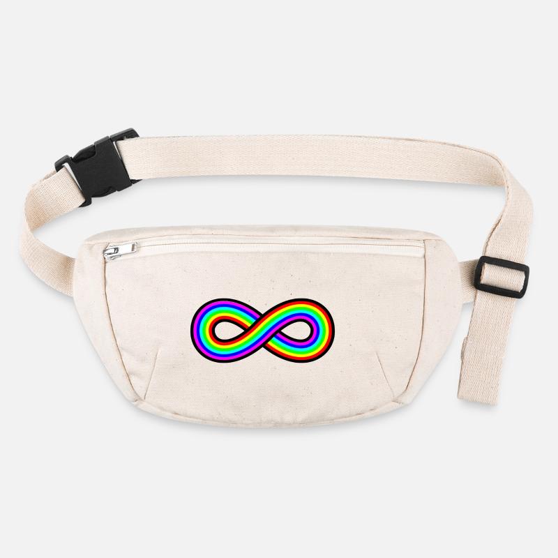 Autism Rainbow Infinity Stanley/Stella recycled Hip Bag 
