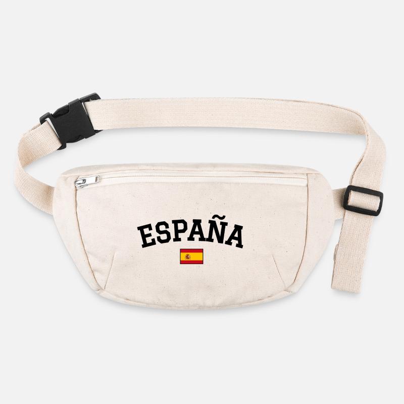 Spain Flag Design Black Stanley/Stella recycled Hip Bag 