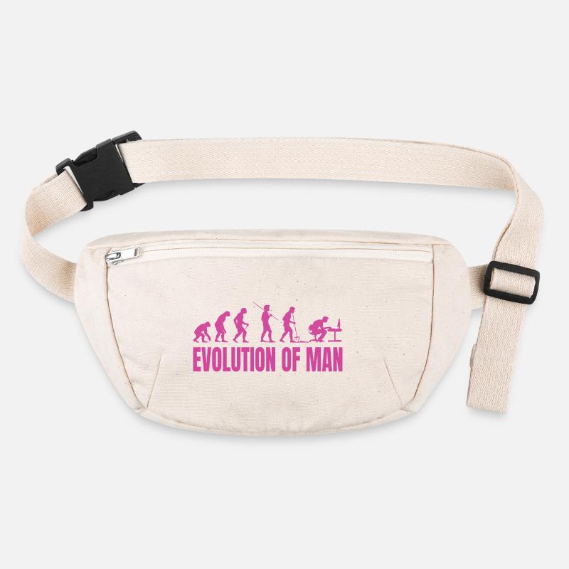 Evolution of Man Programmierer Informatik pink Stanley/Stella recycelte Gürteltasche