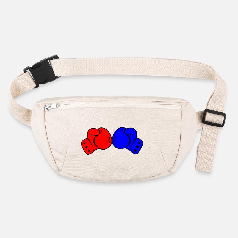Two boxing gloves red and blue Stanley/Stella recycled Hip Bag 