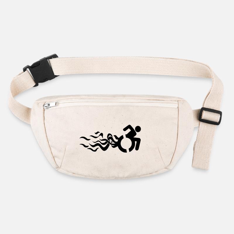 Flammendes Rollstuhlsymbol * Stanley/Stella recycelte Gürteltasche