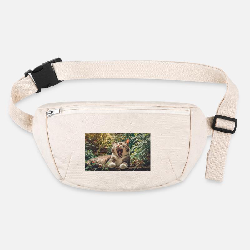 Animaux mignons qui se détendent – chat Sac banane recyclé Stanley/Stella