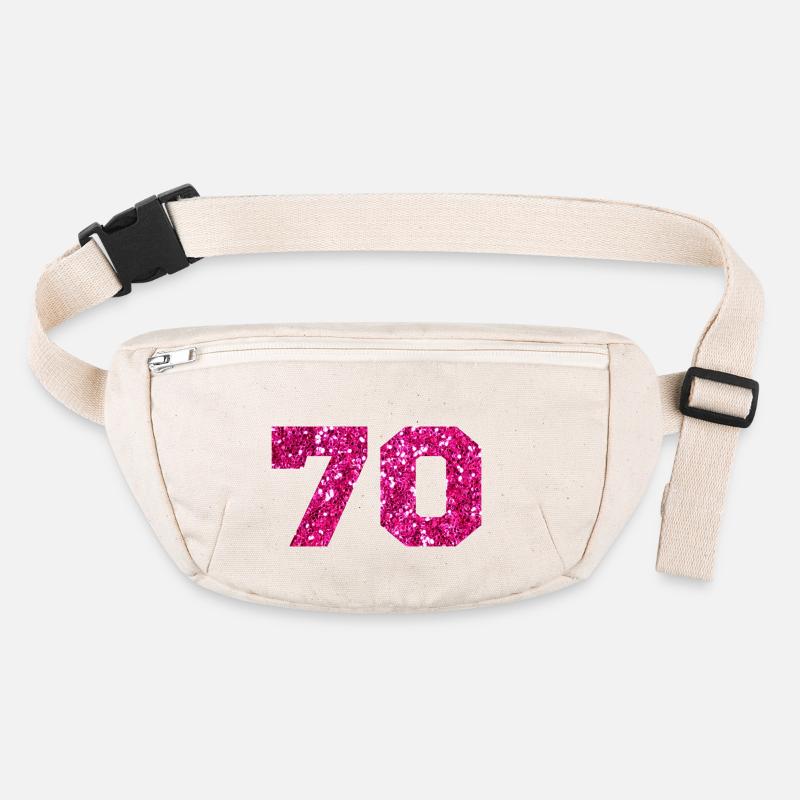 70 paillettes rose - 70e anniversaire Sac banane recyclé Stanley/Stella