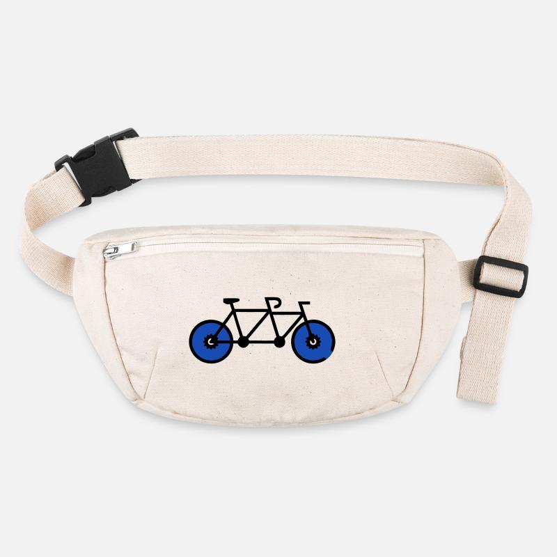 Romantic Tandem Bicycle Couple Stanley/Stella recycled Hip Bag 