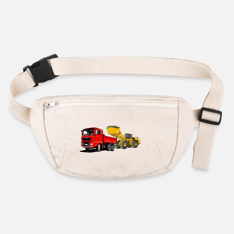 Construction site, truck, wheel loader Stanley/Stella recycled Hip Bag 