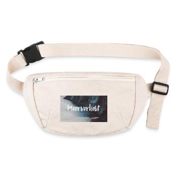 Meer Verliebt - Stanley/Stella recycelte Gürteltasche - Naturweiß - Vorne