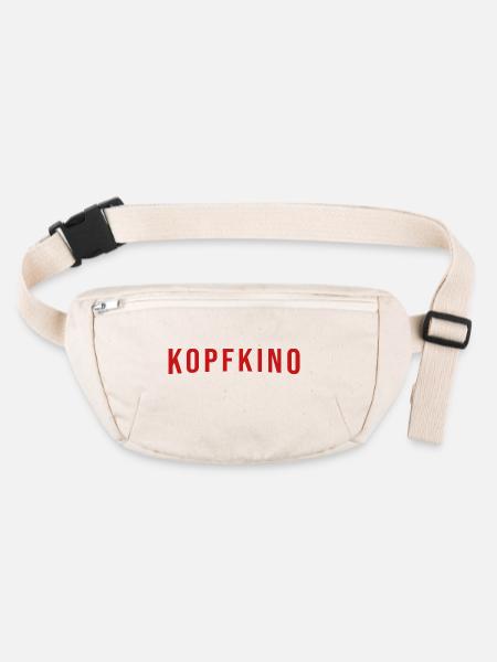 Kopfkino - Stanley/Stella recycelte Gürteltasche - Naturweiß - Vorne