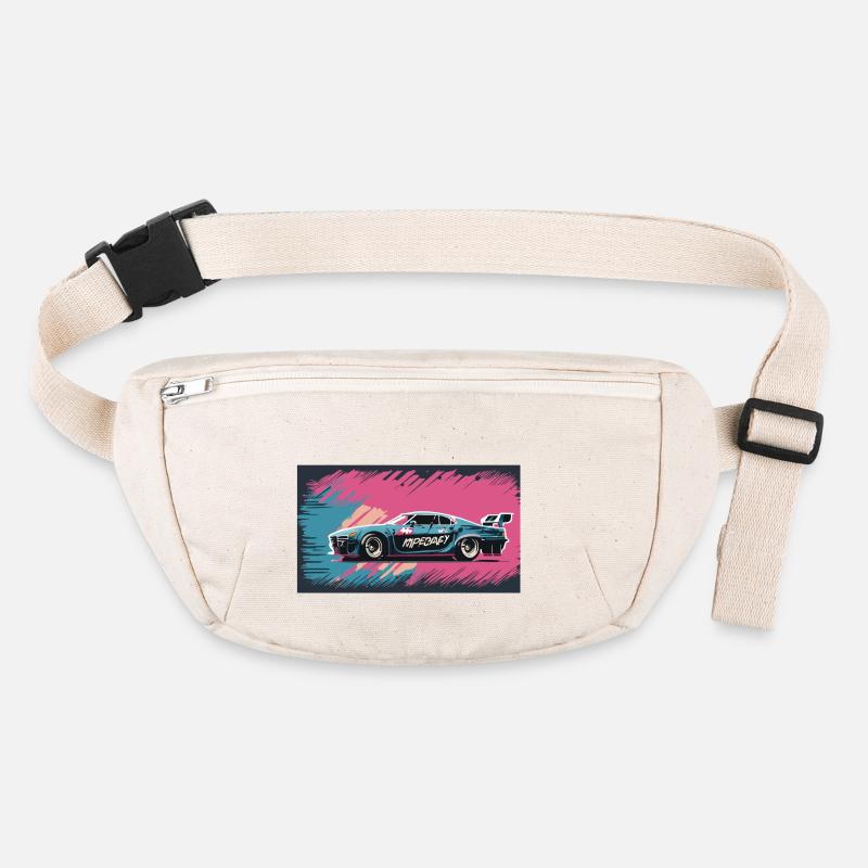 Voiture de course bleu-violet Sac banane recyclé Stanley/Stella
