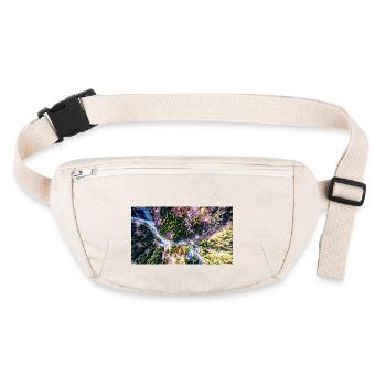Bird's eye view of the forest - Stanley/Stella recycled Hip Bag  - natural - Front